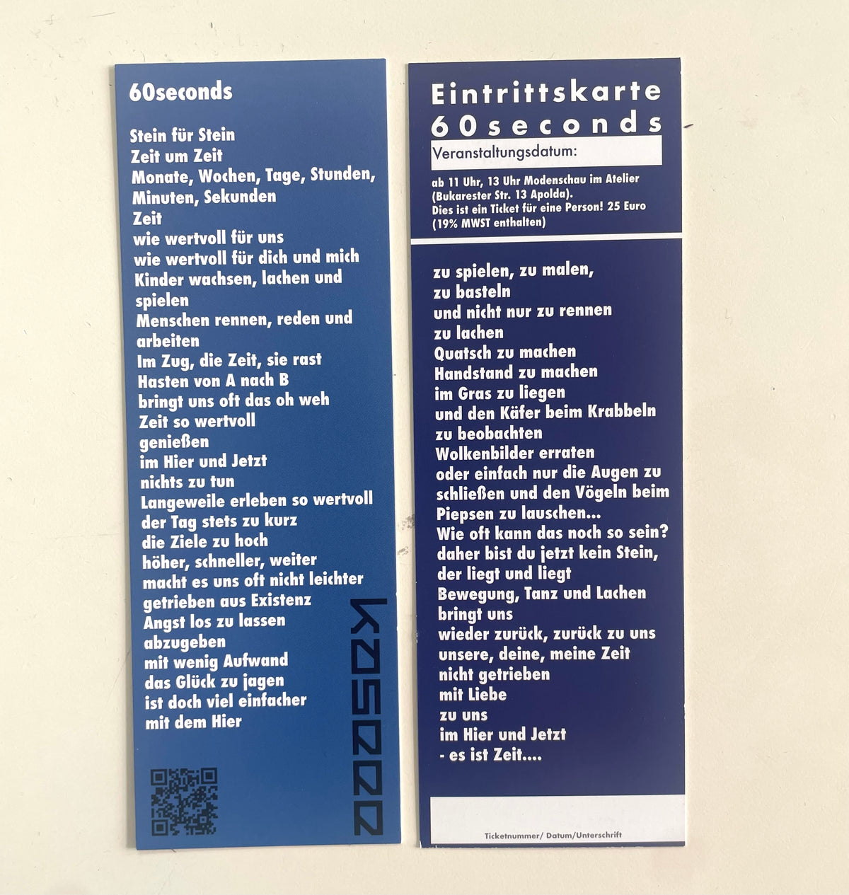 Ticket für die Kollektionspräsentation am 05.12.2026