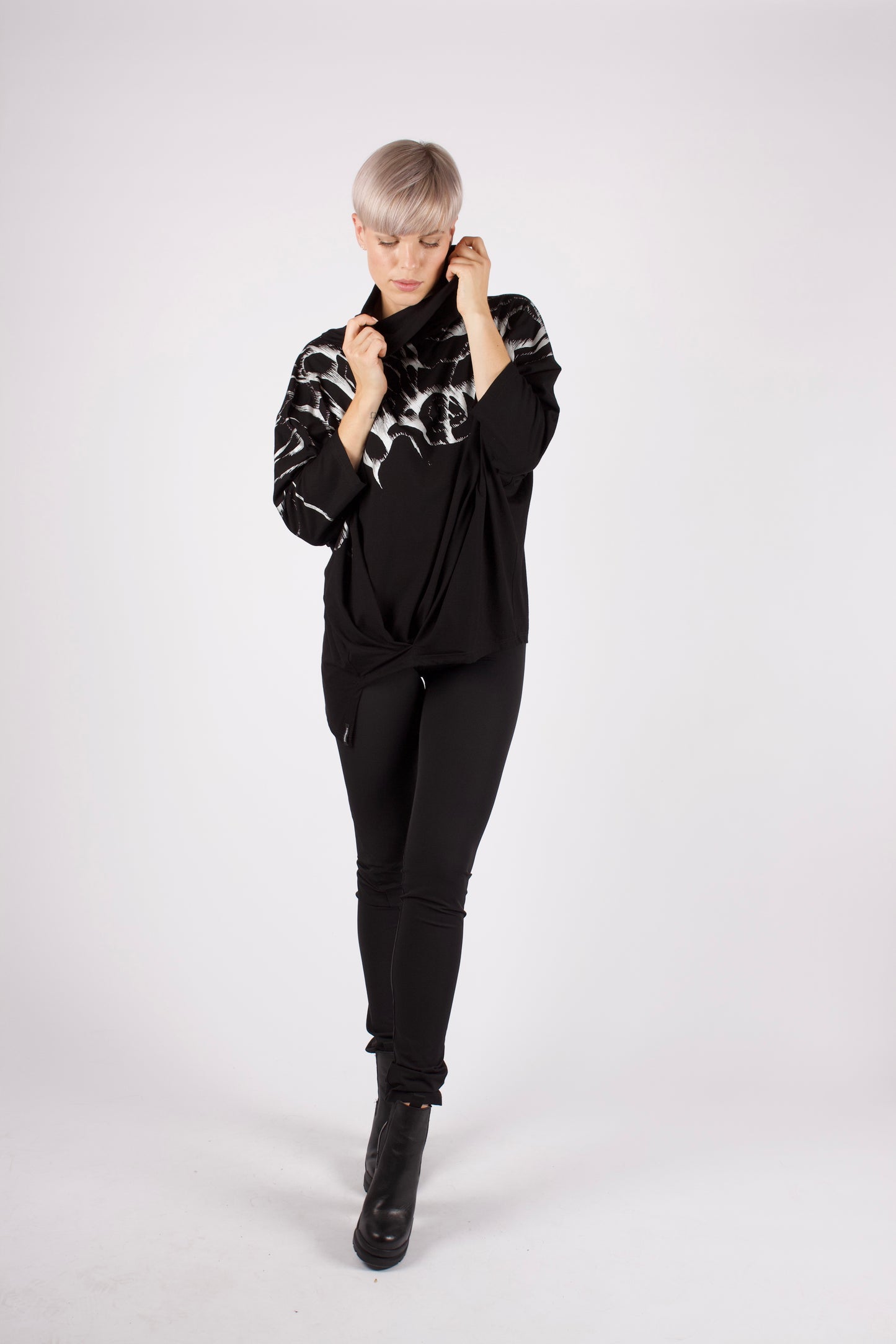 kaseee KSEVALENTIN Oberteil Viskose mit Druck