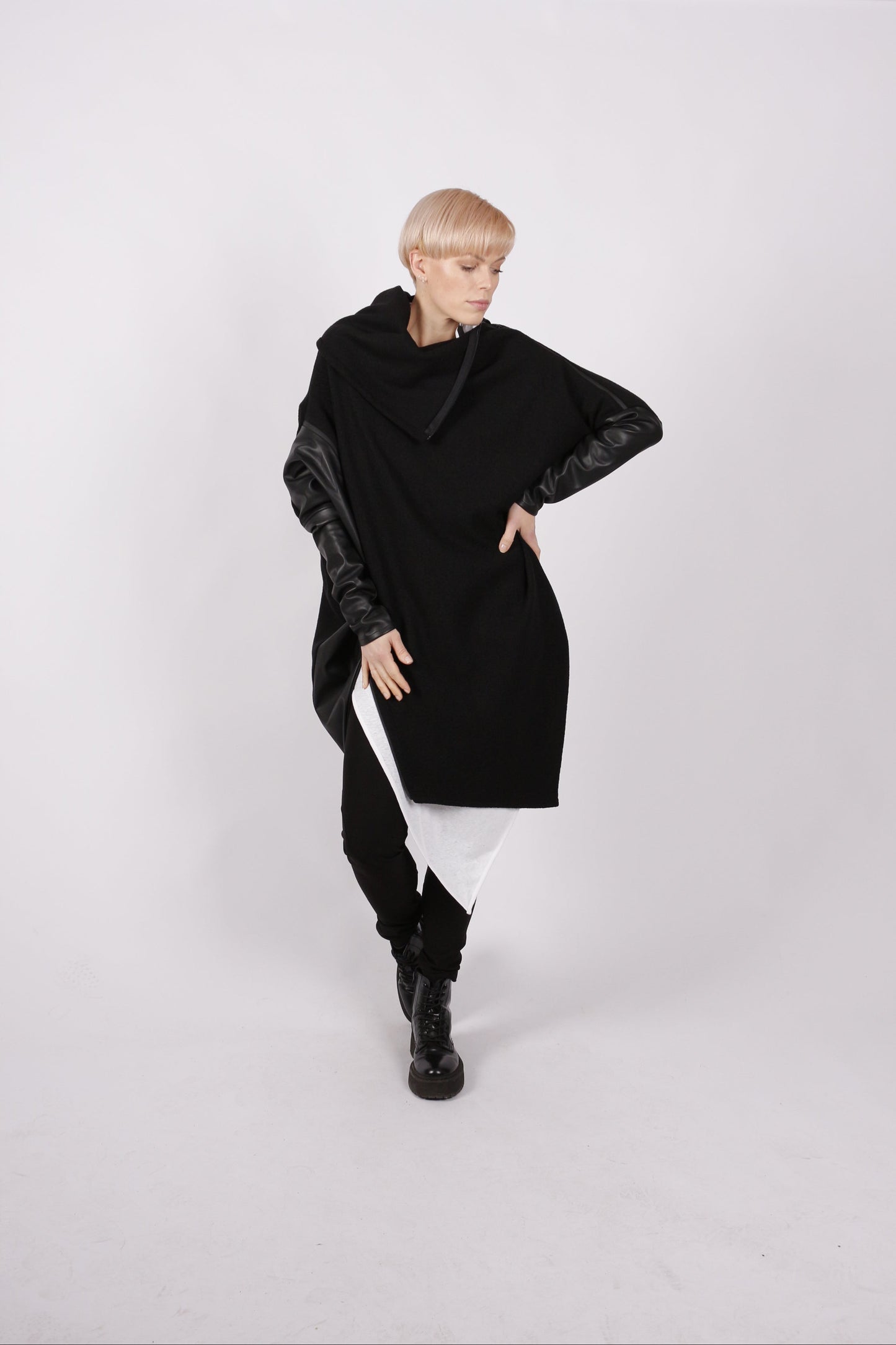 kaseee KSEOULU Pulli Merino Kunstleder