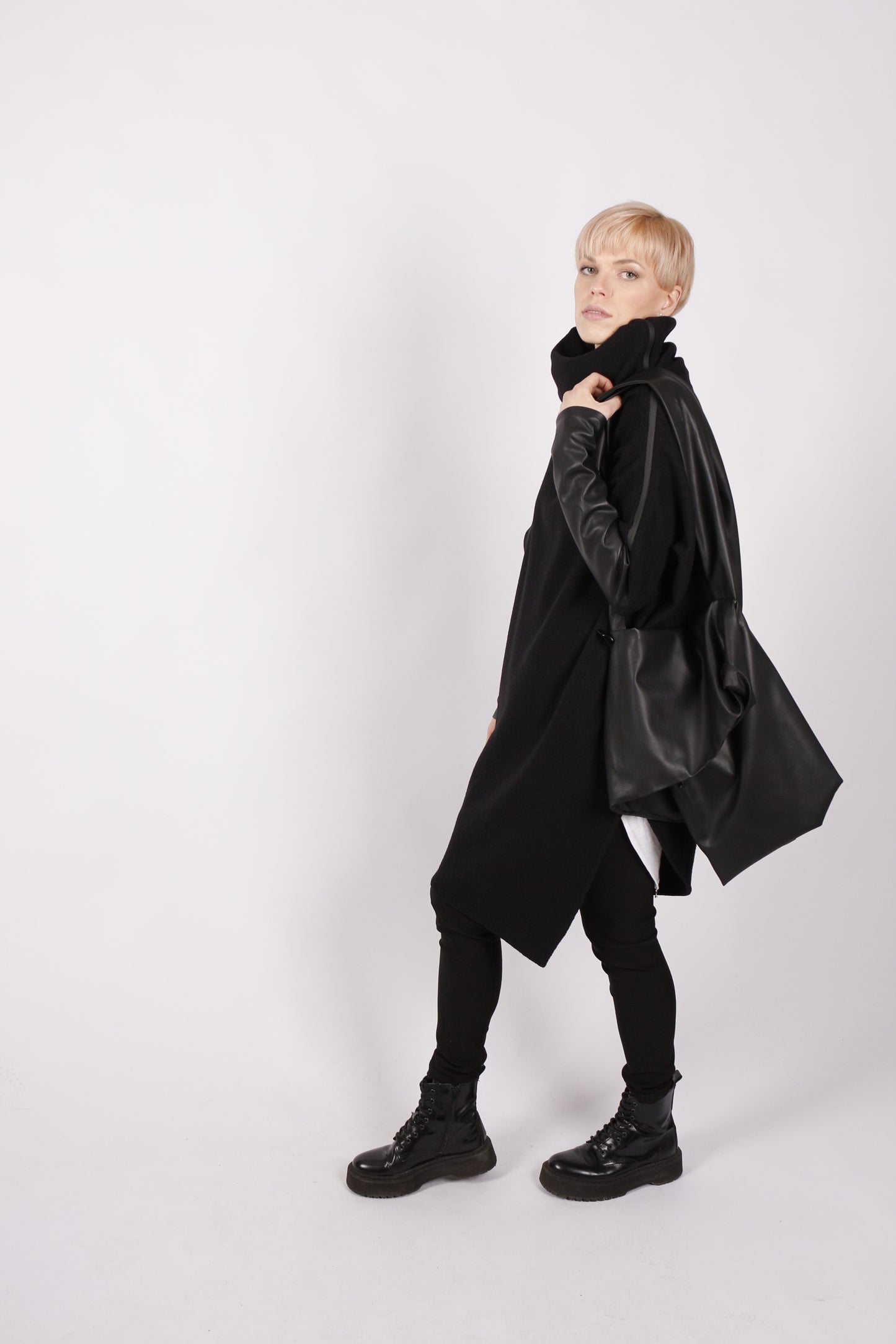 kaseee KSEOULU Pulli Merino Kunstleder
