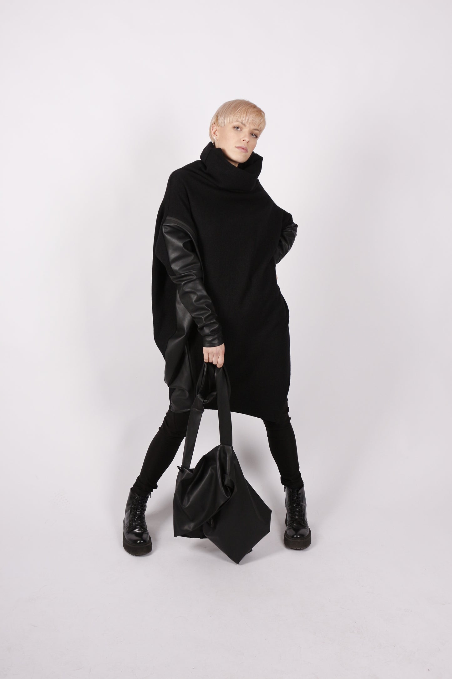 kaseee KSEOULU Pulli Merino Kunstleder