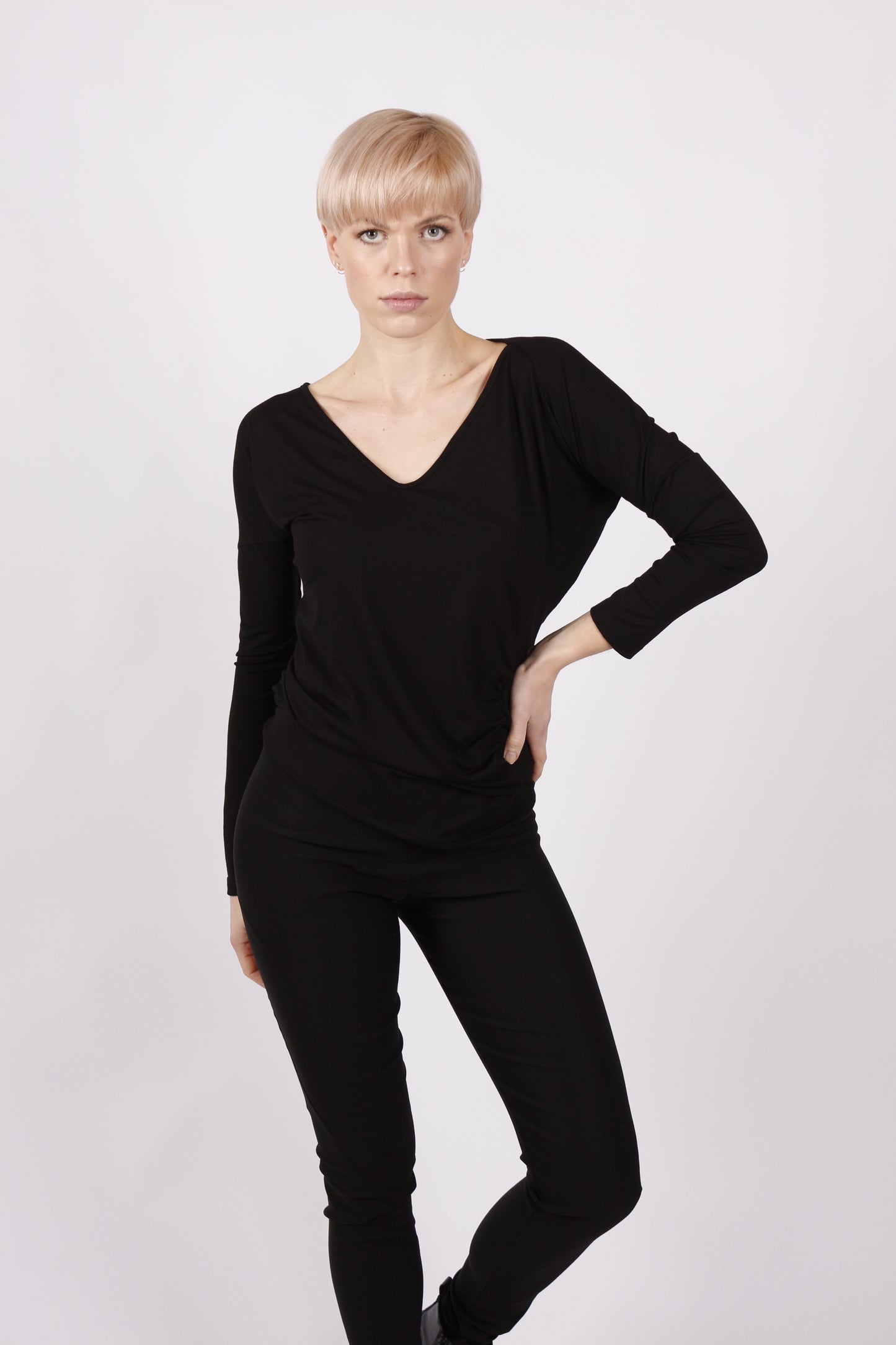 kaseee Shirt langarm Viskose