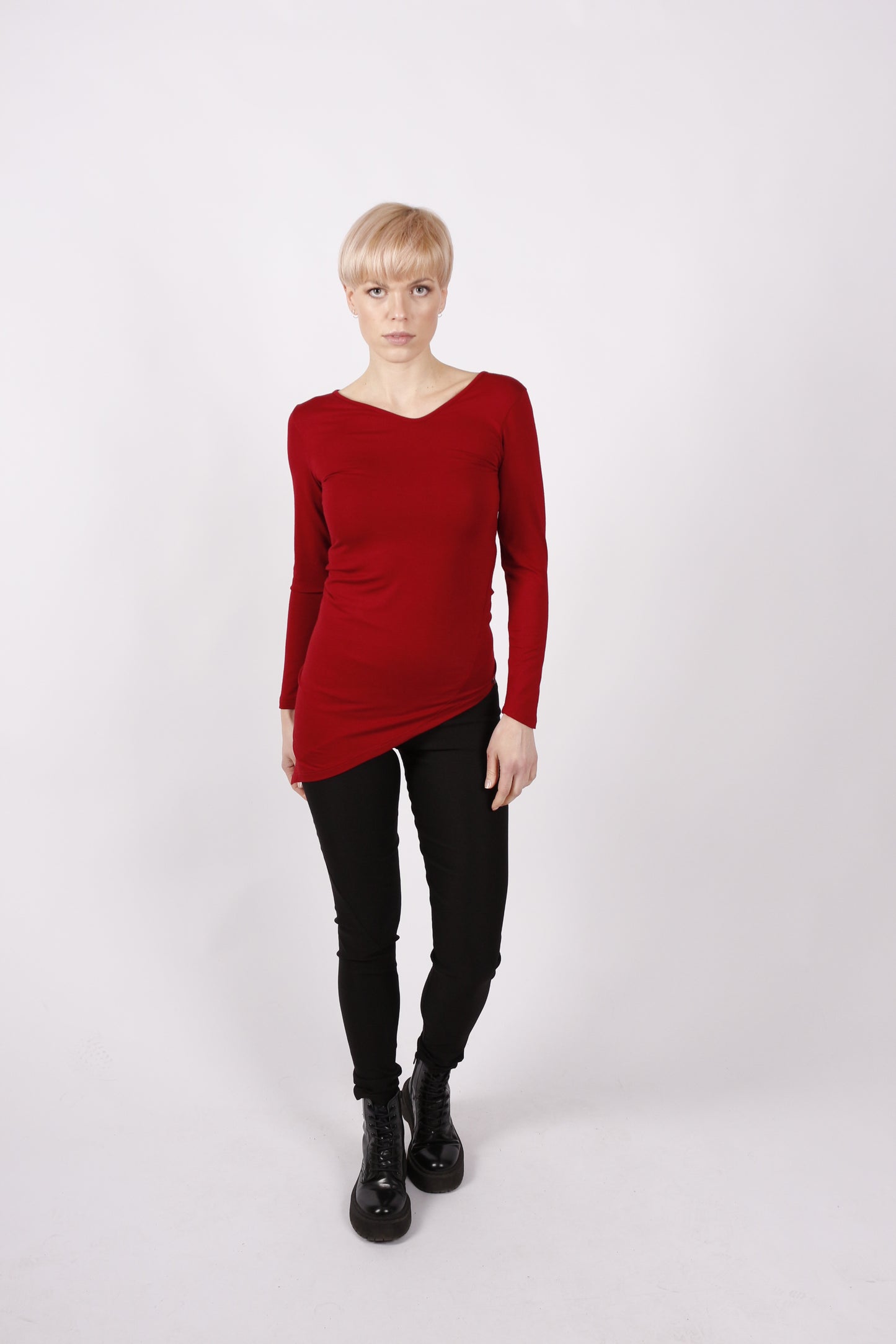 kaseee Shirt langarm Viskose