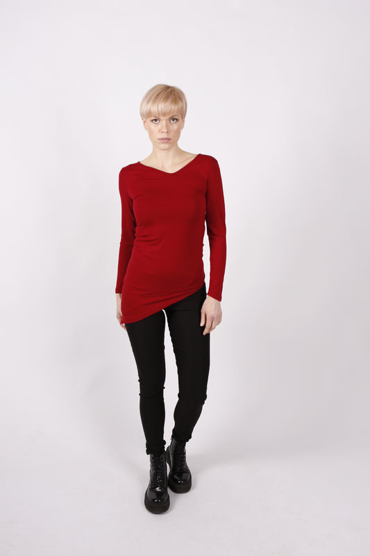 kaseee Shirt langarm Viskose