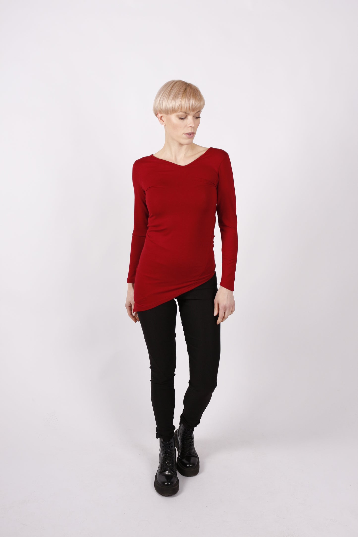 kaseee Shirt langarm Viskose