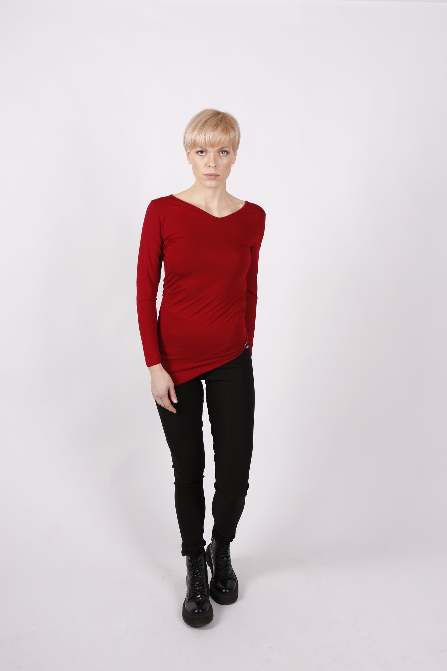 kaseee Shirt langarm Viskose