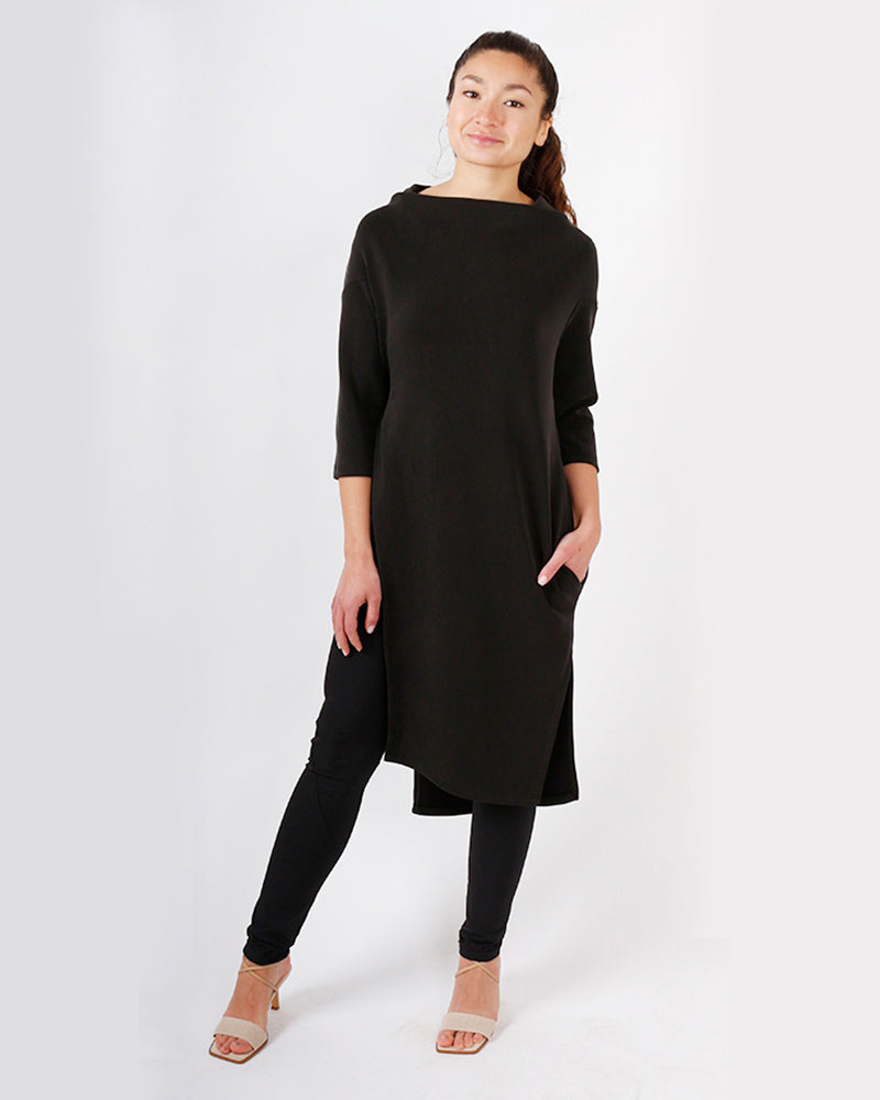 kaseee Kleid mit hohem Schlitz