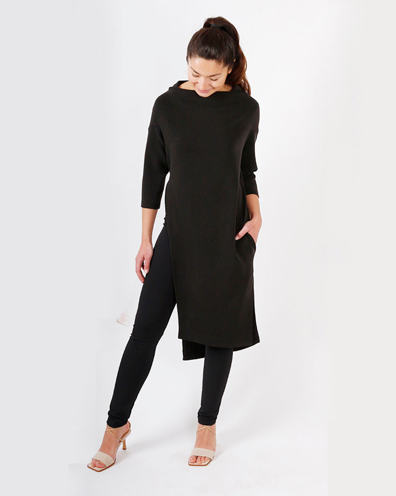 kaseee Kleid mit hohem Schlitz