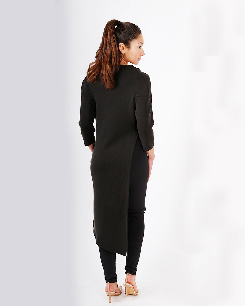 kaseee Kleid mit hohem Schlitz