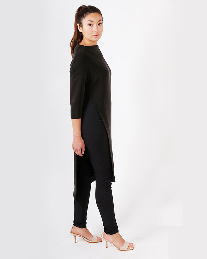 kaseee Kleid mit hohem Schlitz