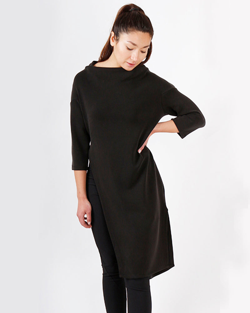 kaseee Kleid mit hohem Schlitz