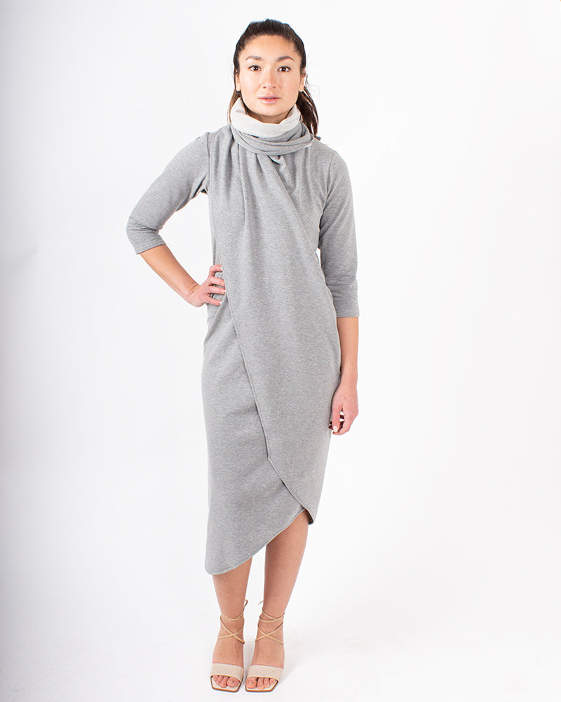 kaseee Kleid mit großer Schärpe